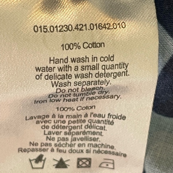 RIXO nightdress checkered blue sz small style “Montana” button down - Picture 8 of 8